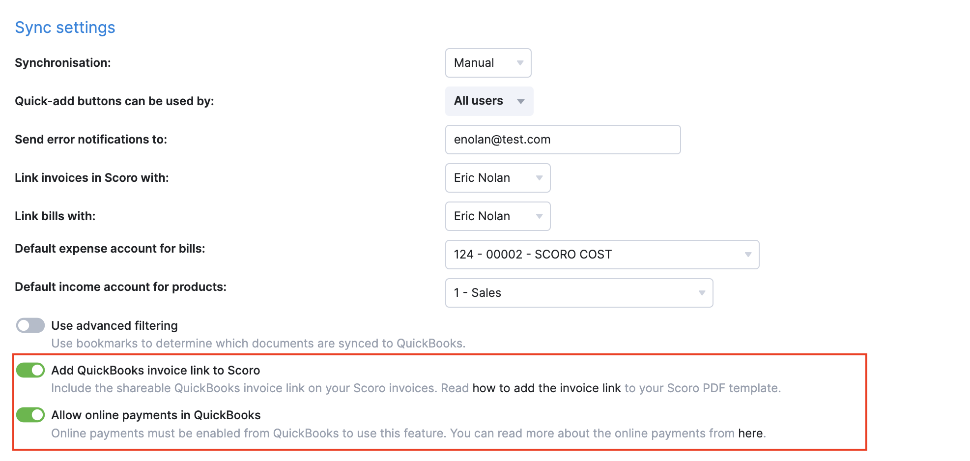 How to add QuickBooks invoice link into Scoro PDF or email template | Scoro  Help Center